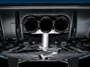 Honda Civic Type R Performance Exhaust - AWE Tuning - Cat Back Track Edition w/ Triple Diamond Black Tips - Diamond Black - 2023+